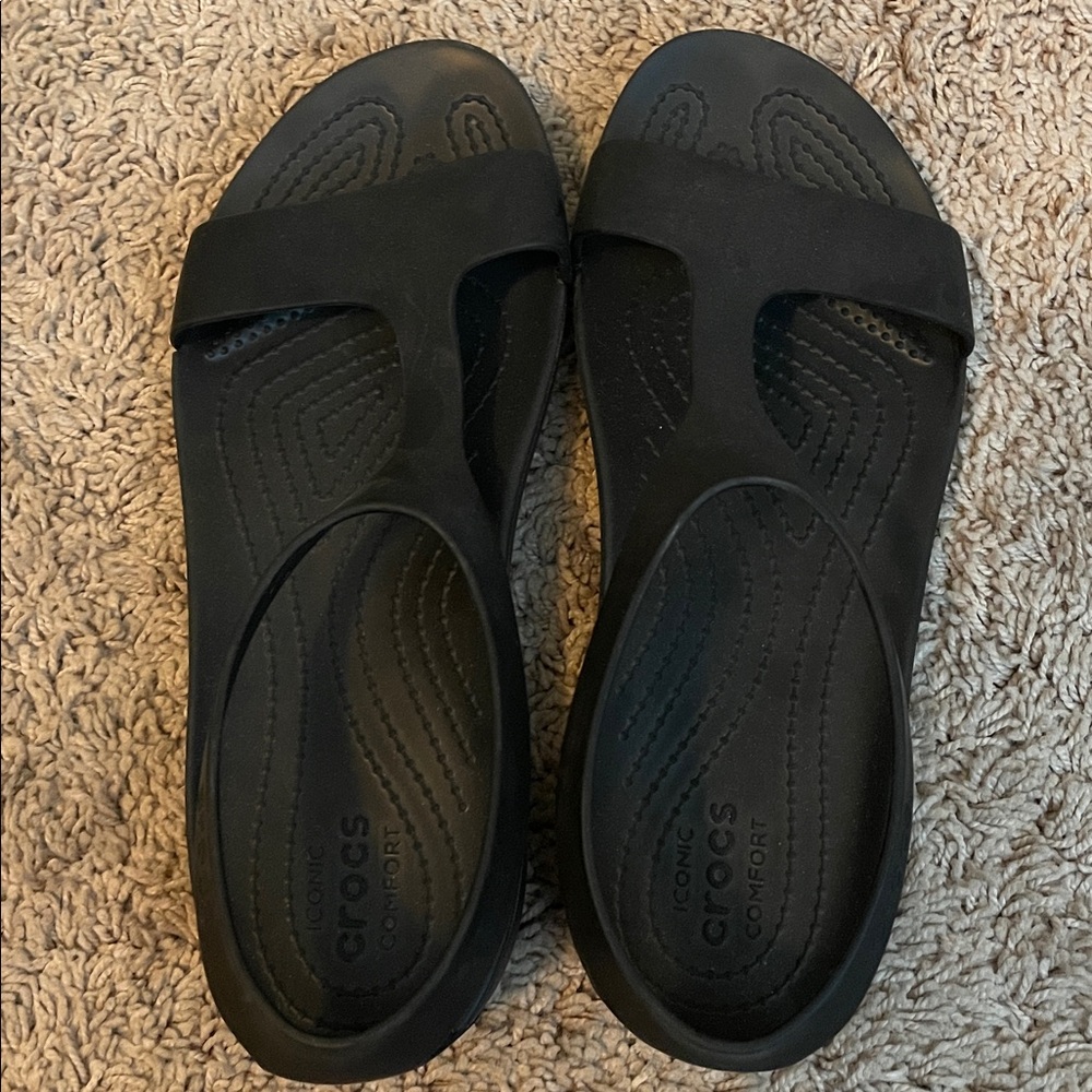 CROCS Black Slide Sandals